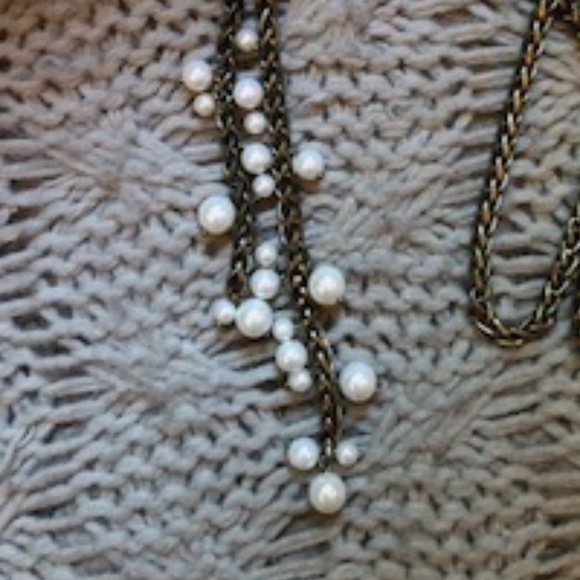 Sugarfix Knotted Pearl Bead Necklace *NWOT* - Picture 2 of 6